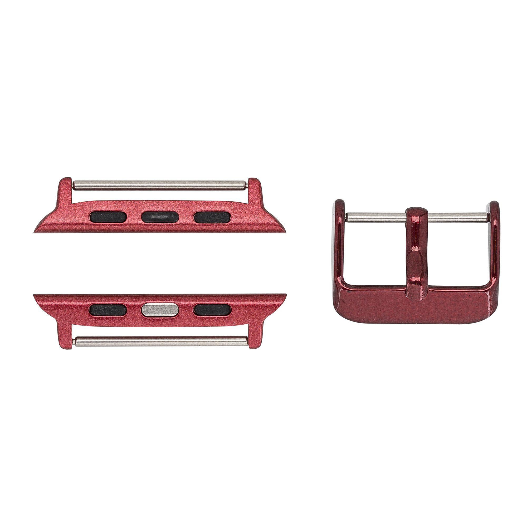 B2B - Leather Fitbit Watch Bands - Ferro Gold Trok Style Bouletta B2B