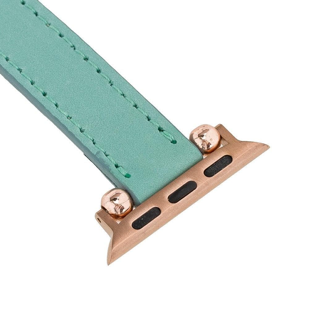 B2B - Leather Fitbit Watch Bands - Ferro Rose Trok Style Bouletta B2B