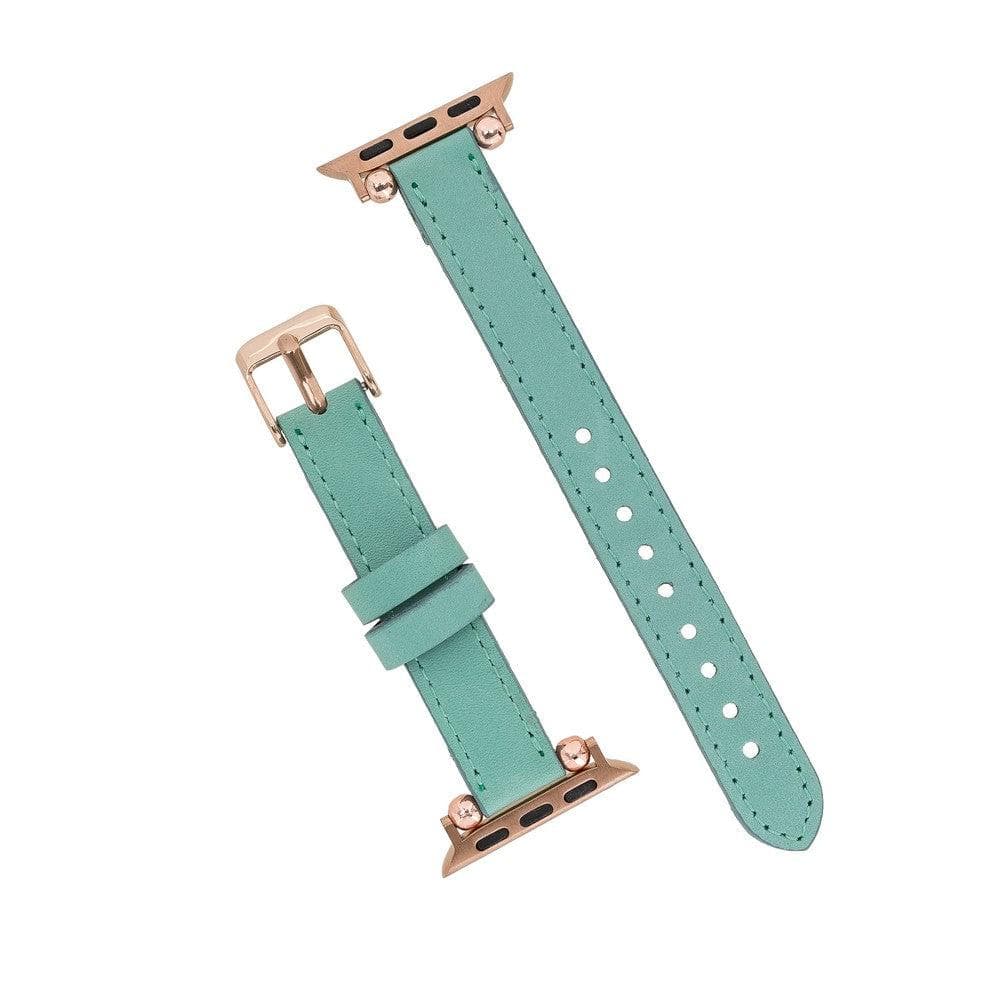 B2B - Leather Fitbit Watch Bands - Ferro Rose Trok Style Bouletta B2B