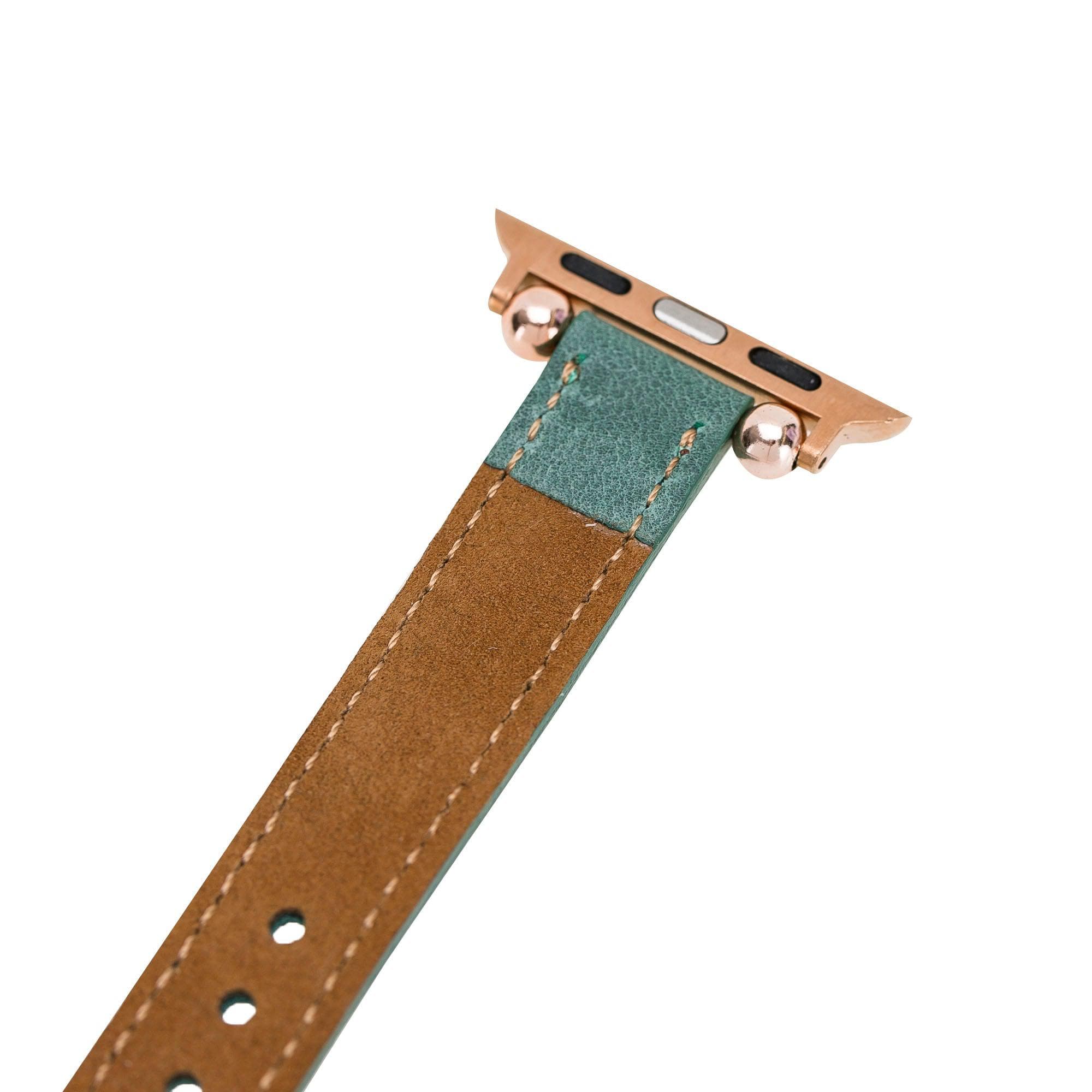 B2B - Leather Fitbit Watch Bands - Ferro Rose Trok Style Bouletta B2B
