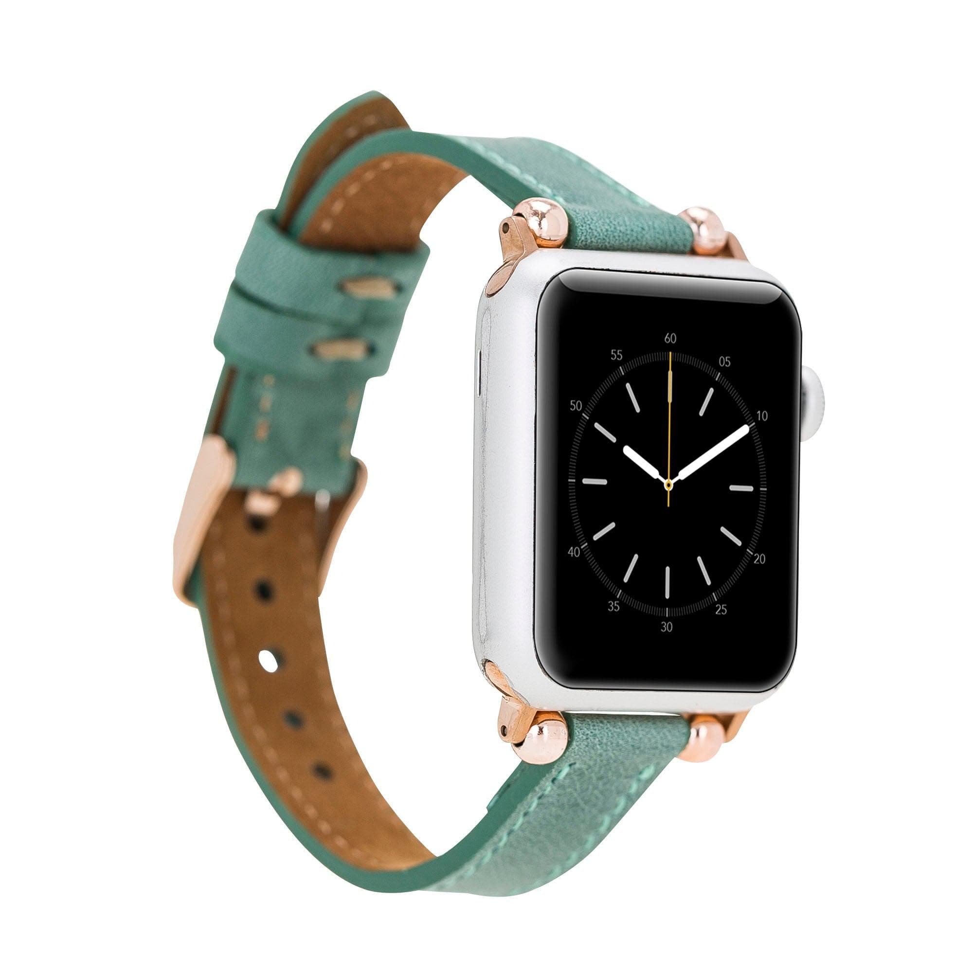 B2B - Leather Fitbit Watch Bands - Ferro Rose Trok Style CZ12 Bouletta B2B