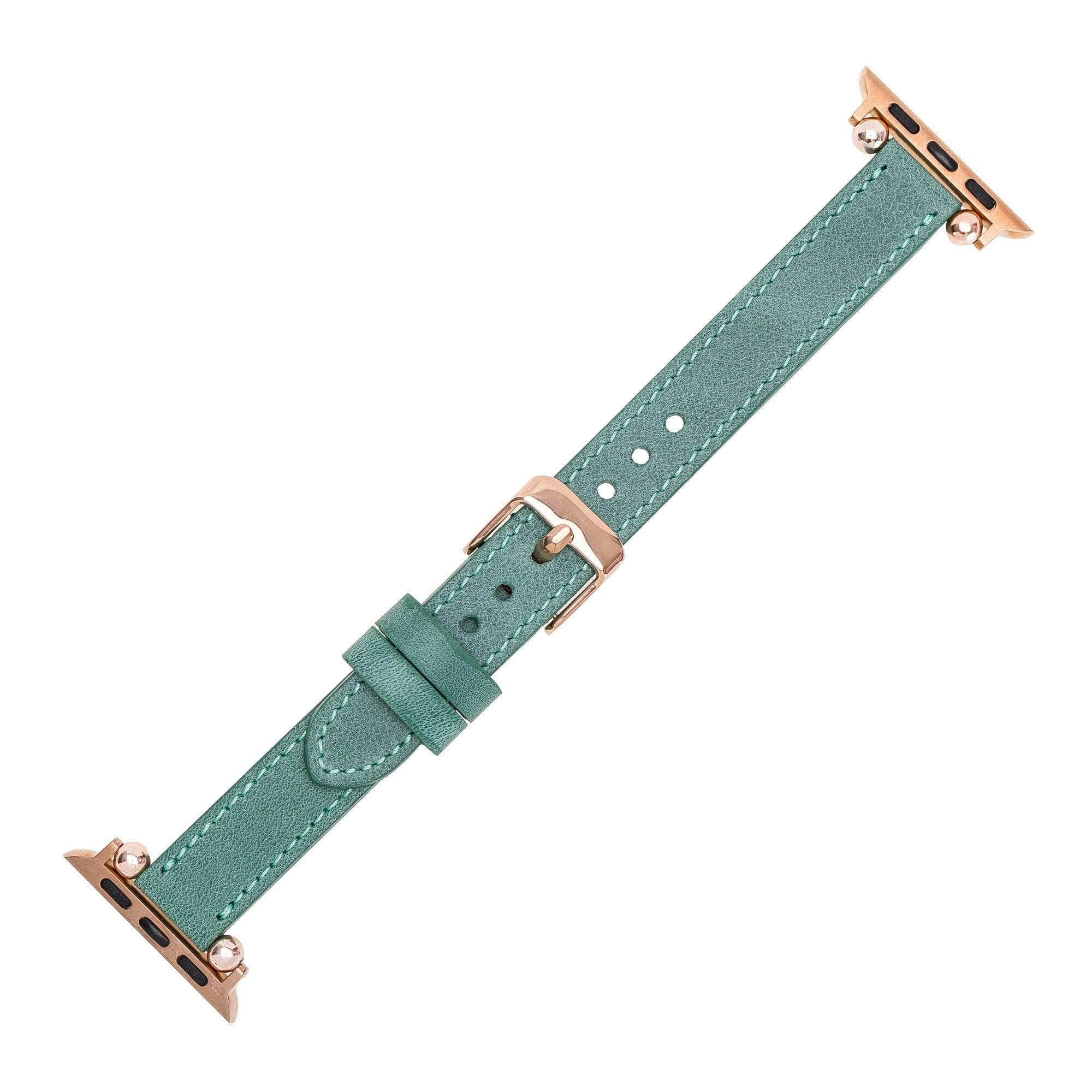 B2B - Leather Fitbit Watch Bands - Ferro Rose Trok Style Bouletta B2B