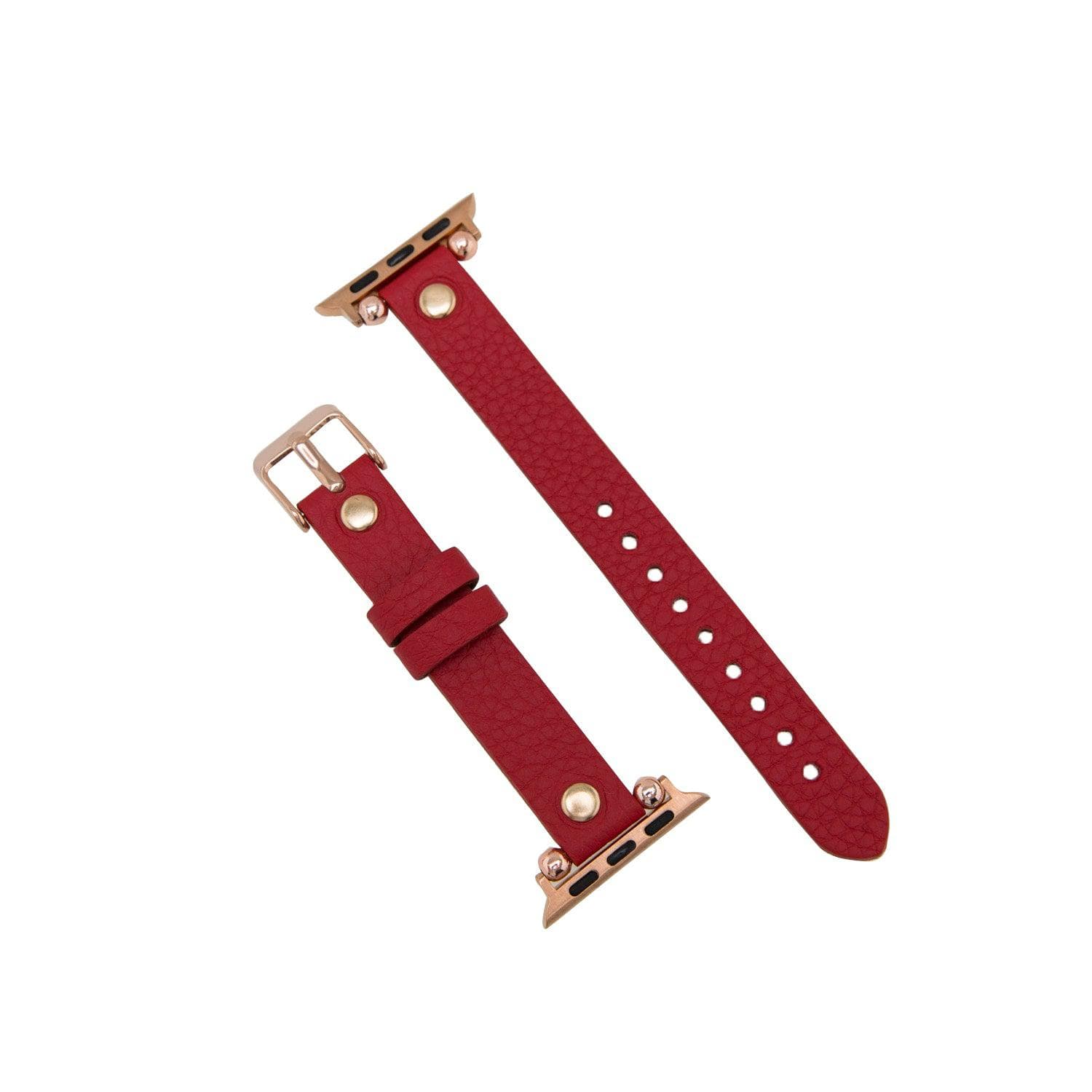 B2B - Leather Fitbit Watch Bands - Ferro Rose Trok Style Bouletta B2B