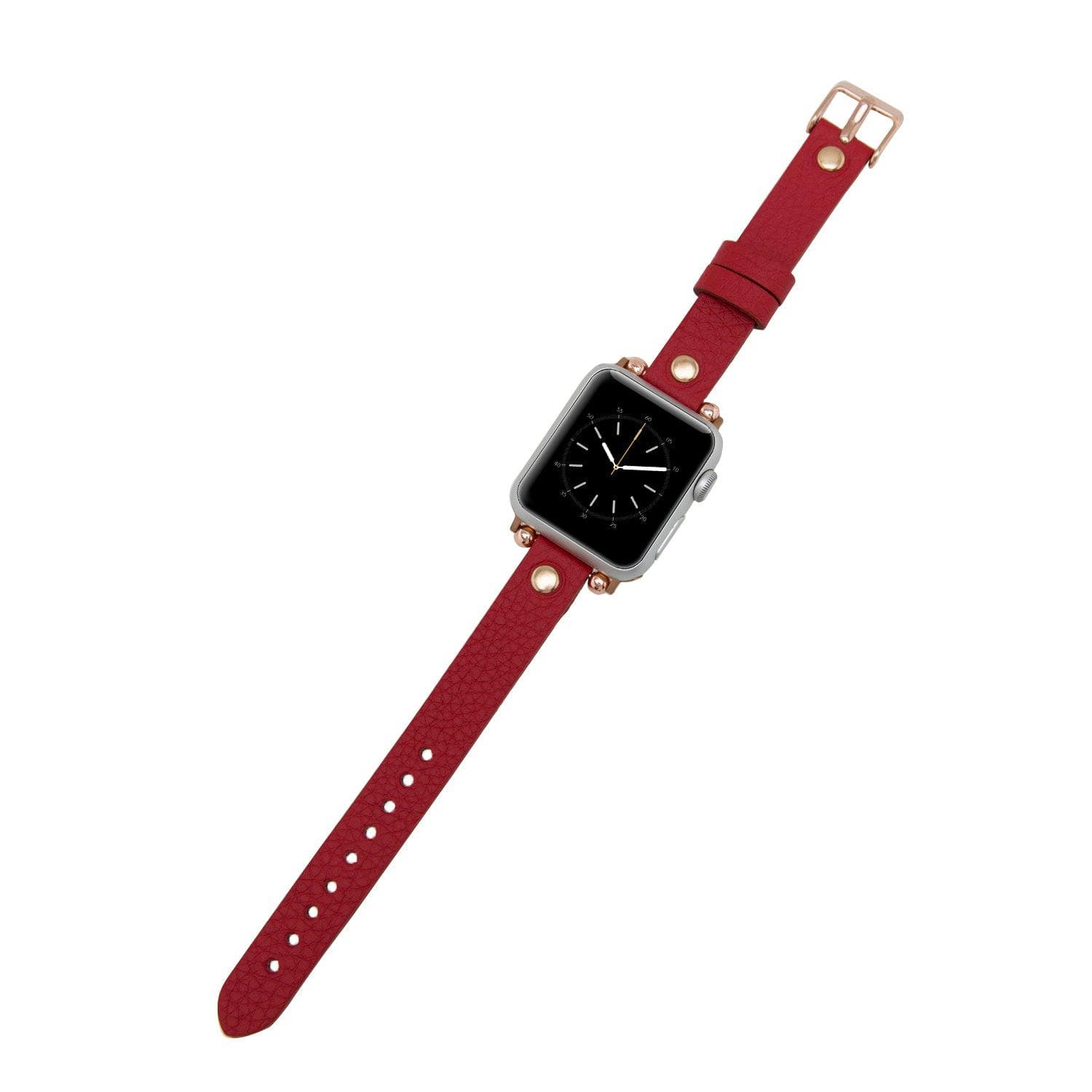 B2B - Leather Fitbit Watch Bands - Ferro Rose Trok Style Bouletta B2B