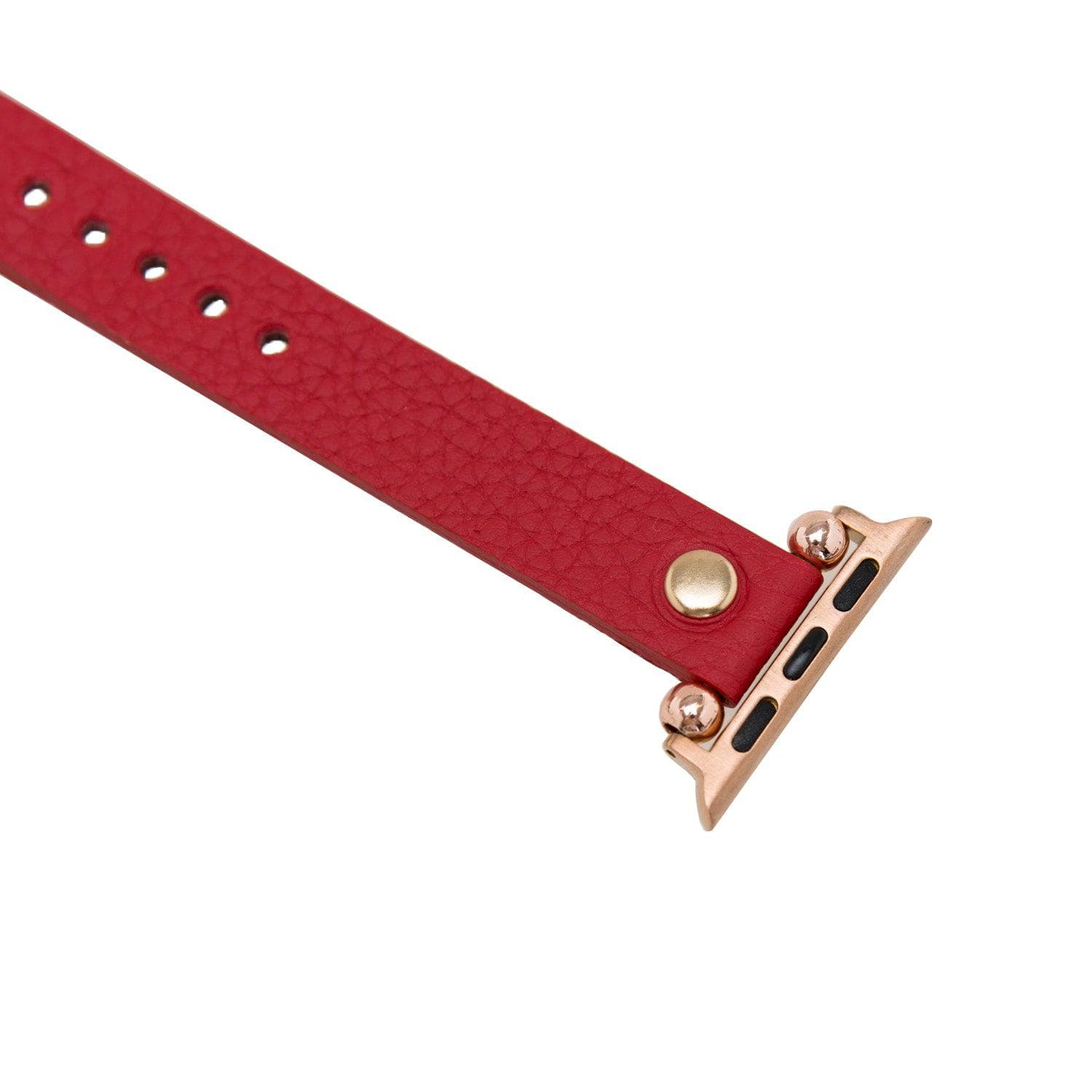 B2B - Leather Fitbit Watch Bands - Ferro Rose Trok Style Bouletta B2B