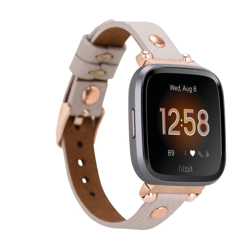B2B - Leather Fitbit Watch Bands - Ferro Rose Trok Style ERC3 Bouletta B2B