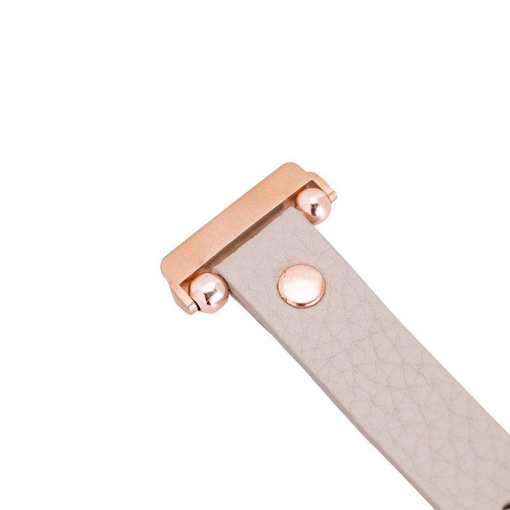 B2B - Leather Fitbit Watch Bands - Ferro Rose Trok Style Bouletta B2B