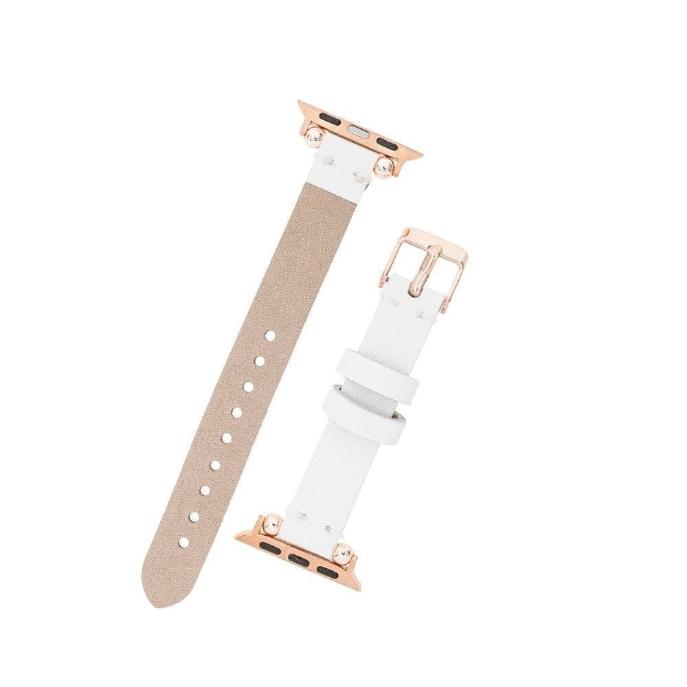 B2B - Leather Fitbit Watch Bands - Ferro Rose Trok Style Bouletta B2B