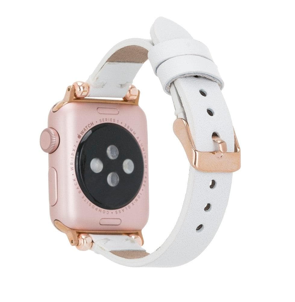 B2B - Leather Fitbit Watch Bands - Ferro Rose Trok Style Bouletta B2B