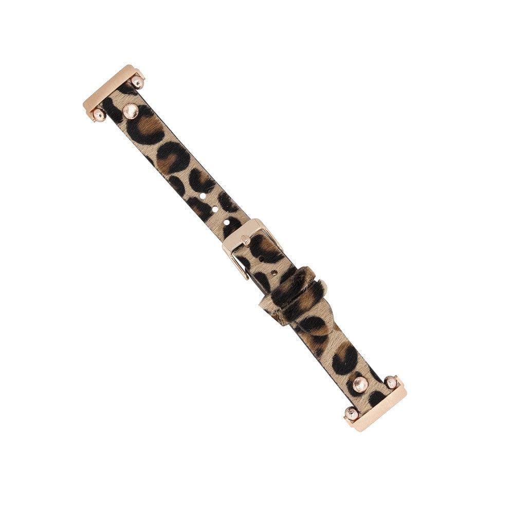 B2B - Leather Fitbit Watch Bands - Ferro Rose Trok Style Bouletta B2B