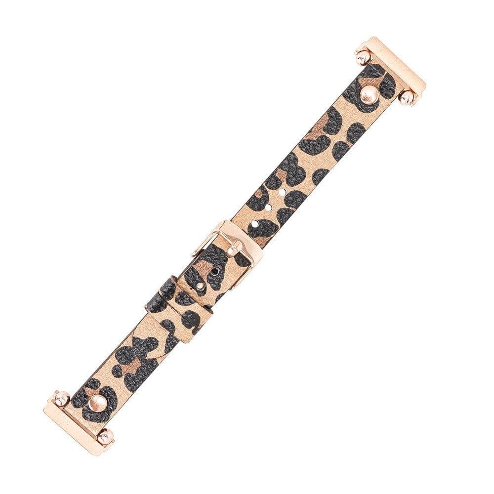 B2B - Leather Fitbit Watch Bands - Ferro Rose Trok Style Bouletta B2B