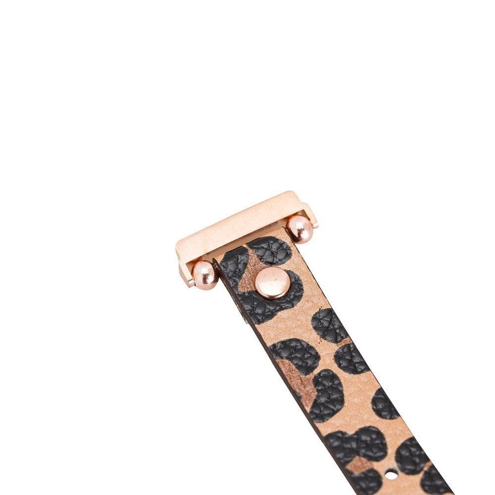 B2B - Leather Fitbit Watch Bands - Ferro Rose Trok Style Bouletta B2B