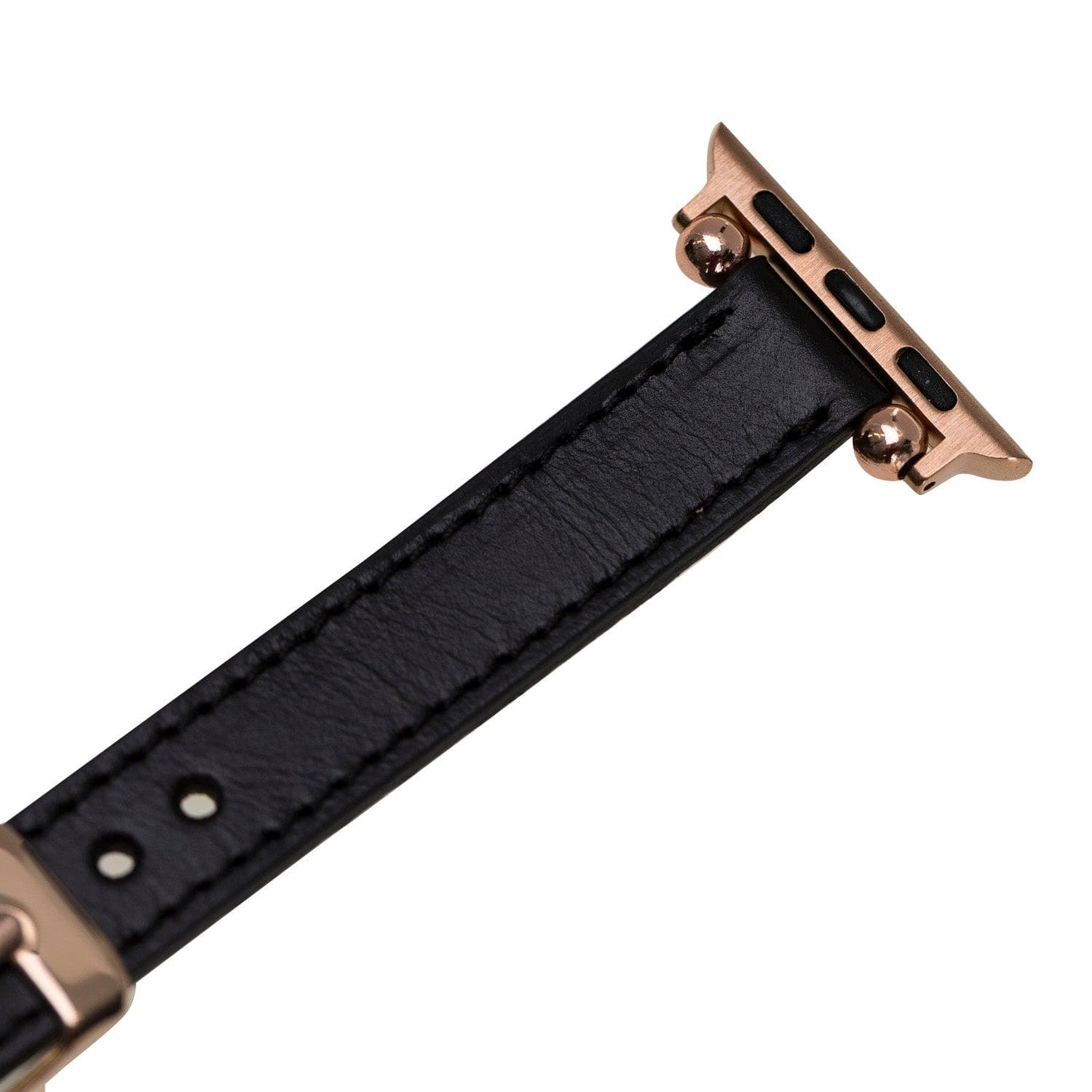 B2B - Leather Fitbit Watch Bands - Ferro Rose Trok Style Bouletta B2B