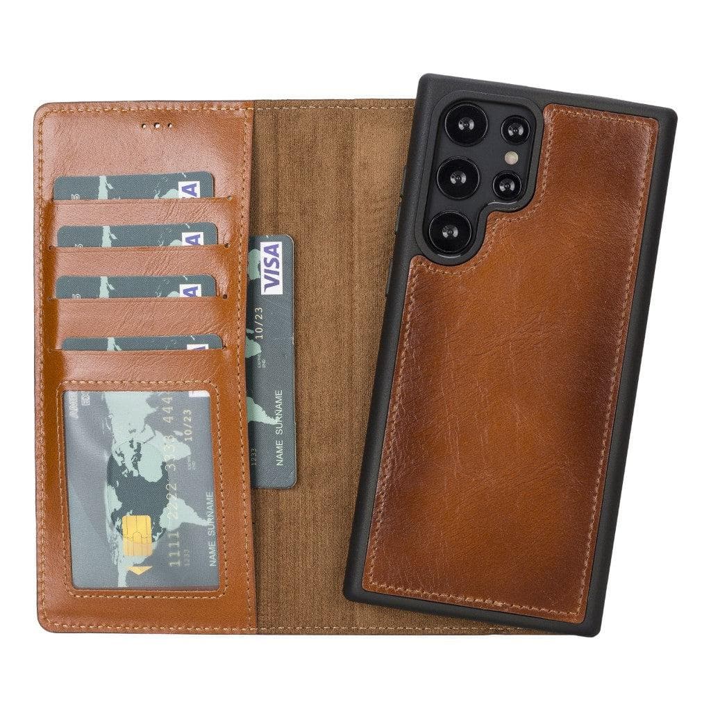 B2B - Samsung Galaxy S22 Series Detachable Leather Case with Window ID / MWWN RST2EF / Samsung Galaxy S22 Ultra 6.8" Bouletta B2B