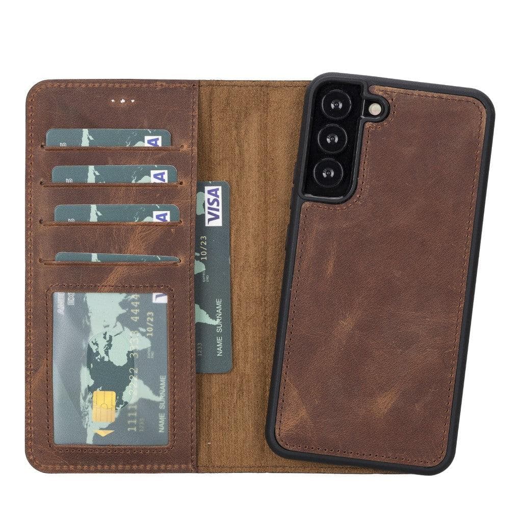 B2B - Samsung Galaxy S22 Series Detachable Leather Case with Window ID / MWWN G2 / Samsung Galaxy S22 Plus 6.6" Bouletta B2B