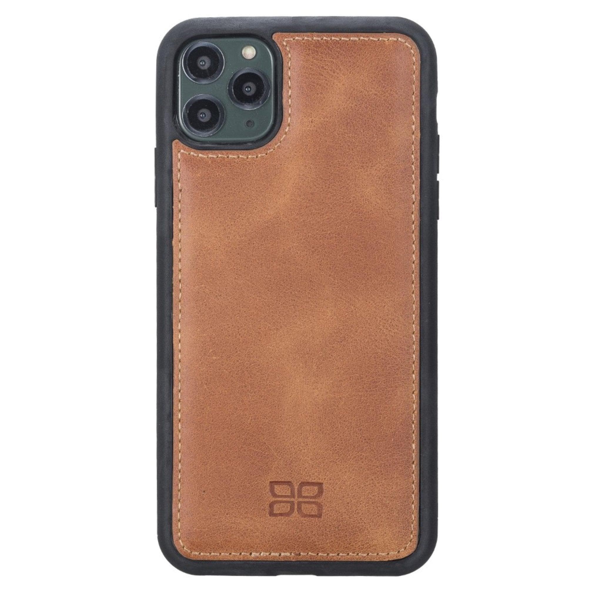 Flex Cover Leather Back Cover Case for Apple iPhone 11 Series iPhone 11 Pro Max / Tiguan Tan Bouletta LTD