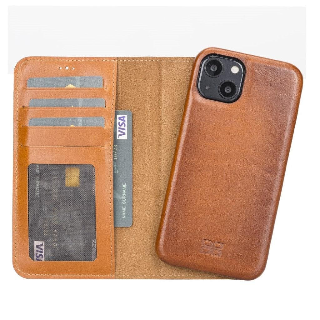 Full Leather Coating Detachable Wallet Case for Apple iPhone 13 Series Bouletta LTD