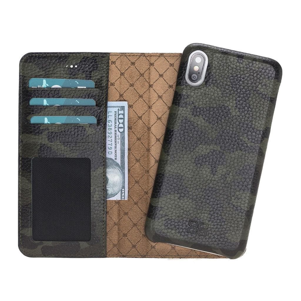 Full Leather Coating Detachable Wallet Case for Apple iPhone X Series Bouletta LTD