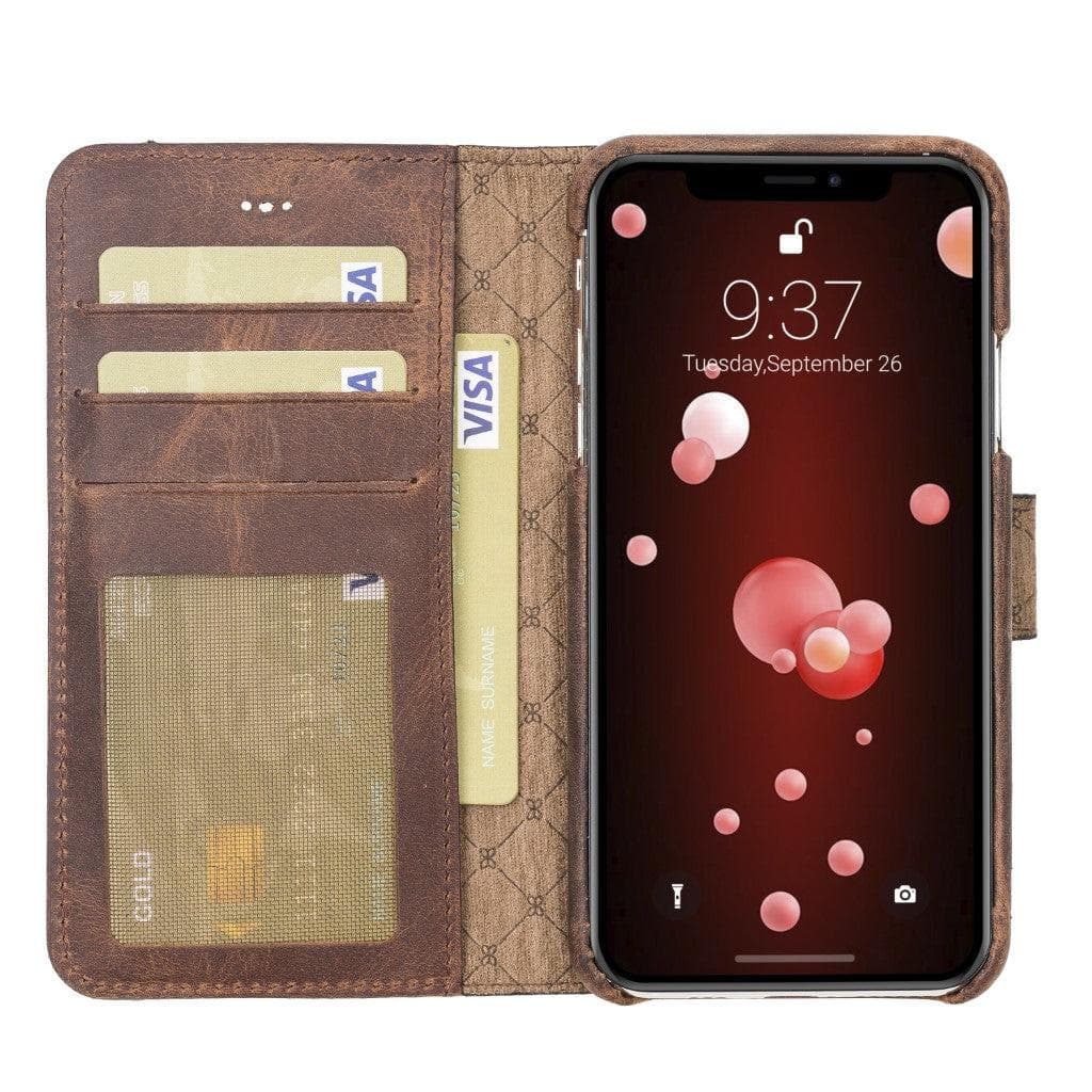Full Leather Coating Detachable Wallet Case for Apple iPhone X Series Bouletta LTD