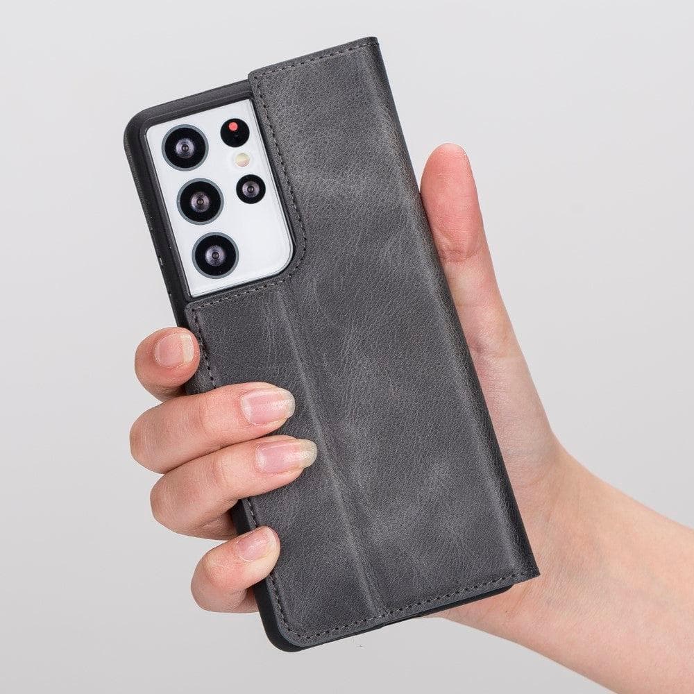 Magnetic Detachable Leather Wallet Cases for Samsung Galaxy S21 Series Bouletta LTD