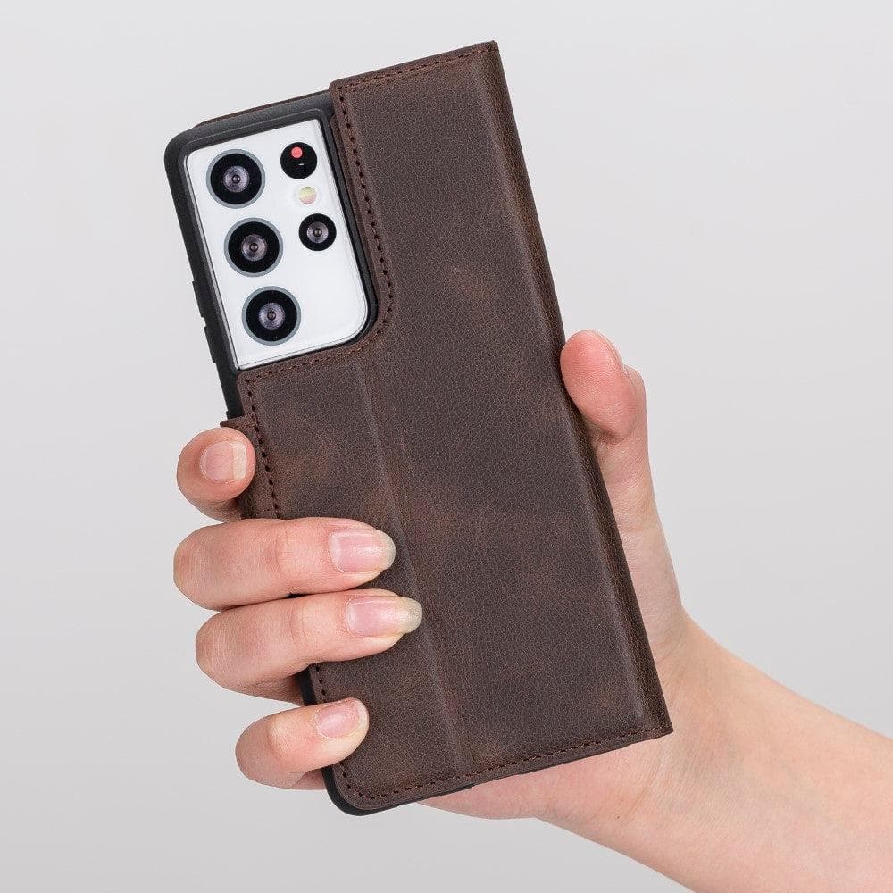 Magnetic Detachable Leather Wallet Cases for Samsung Galaxy S21 Series Bouletta LTD