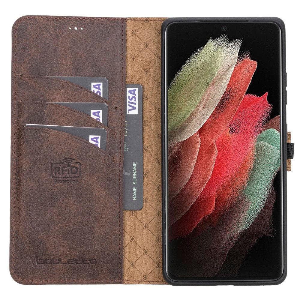 Magnetic Detachable Leather Wallet Cases for Samsung Galaxy S21 Series Bouletta LTD
