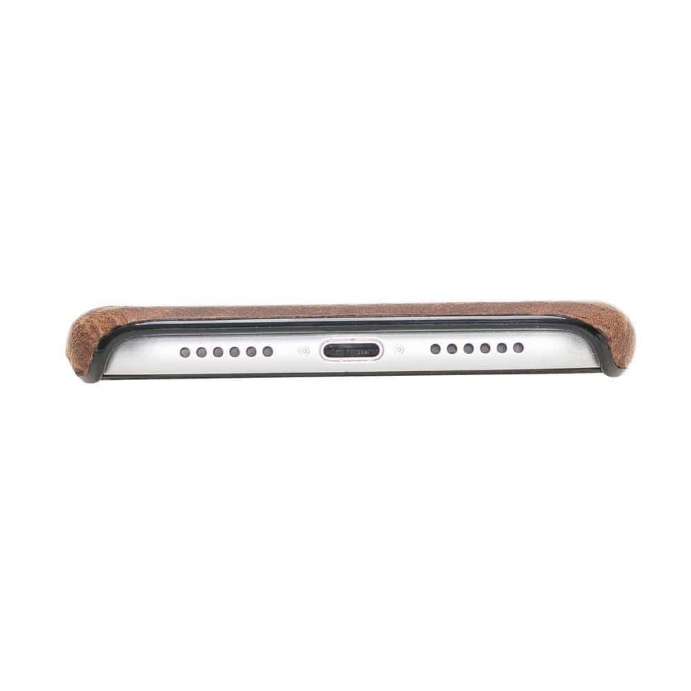 Concept Cover Leather Case for Apple iPhone XR - Antic Brown Bouletta Shop