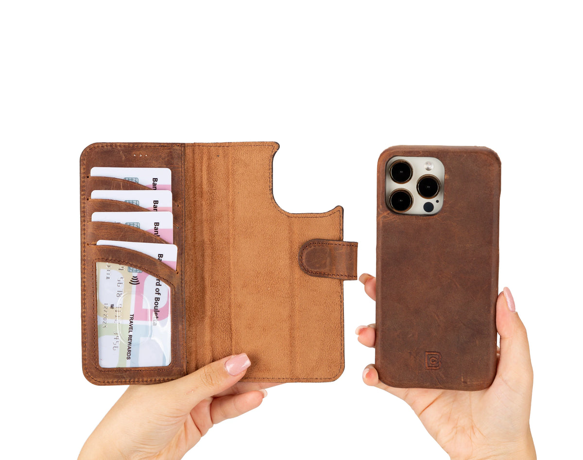 F360 Magic Leather iPhone 16 Pro Max Detachable Wallet Case