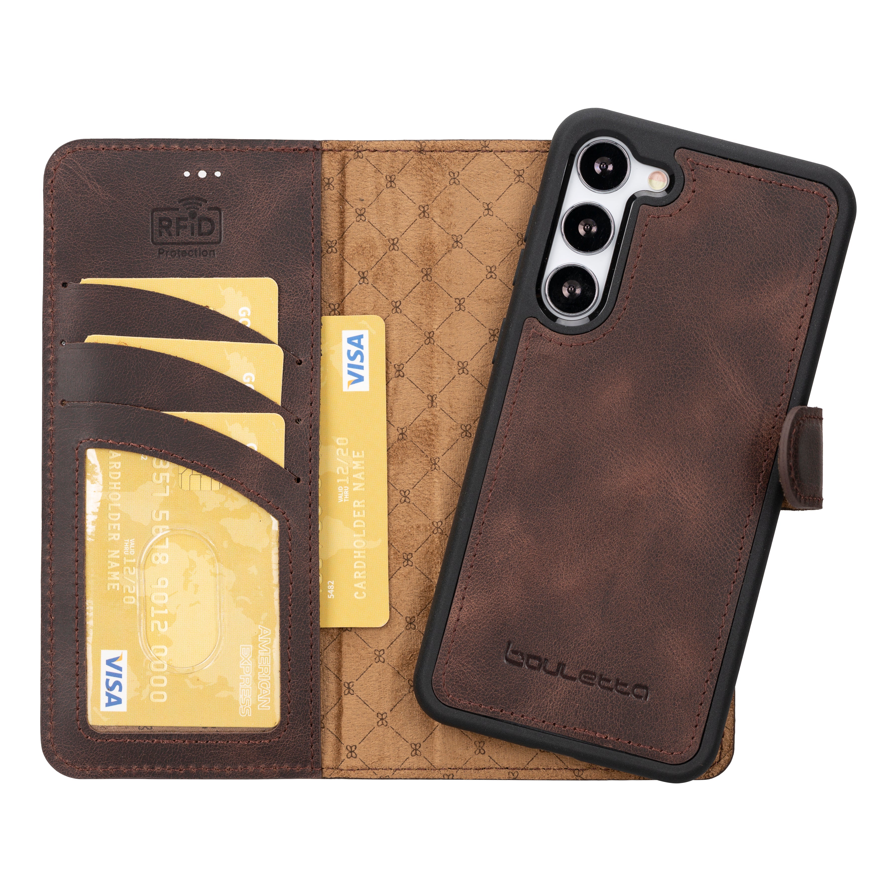 Magic Samsung Galaxy S25 Plus Leather Detachable Wallet Case