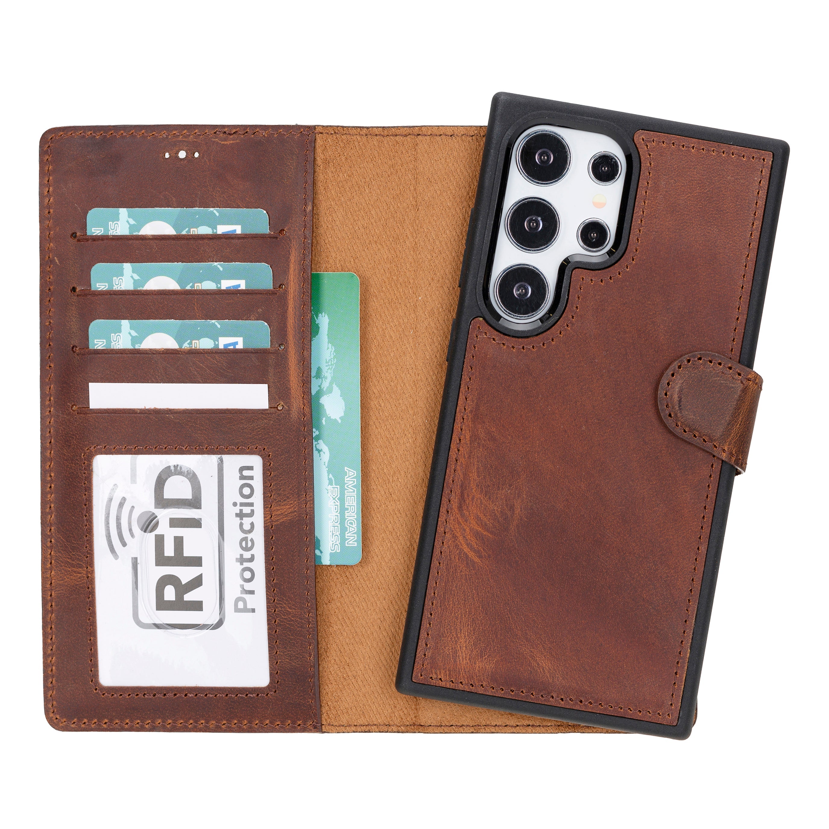 Samsung Galaxy S24 Series Leather Wallet Cases RFID - MW