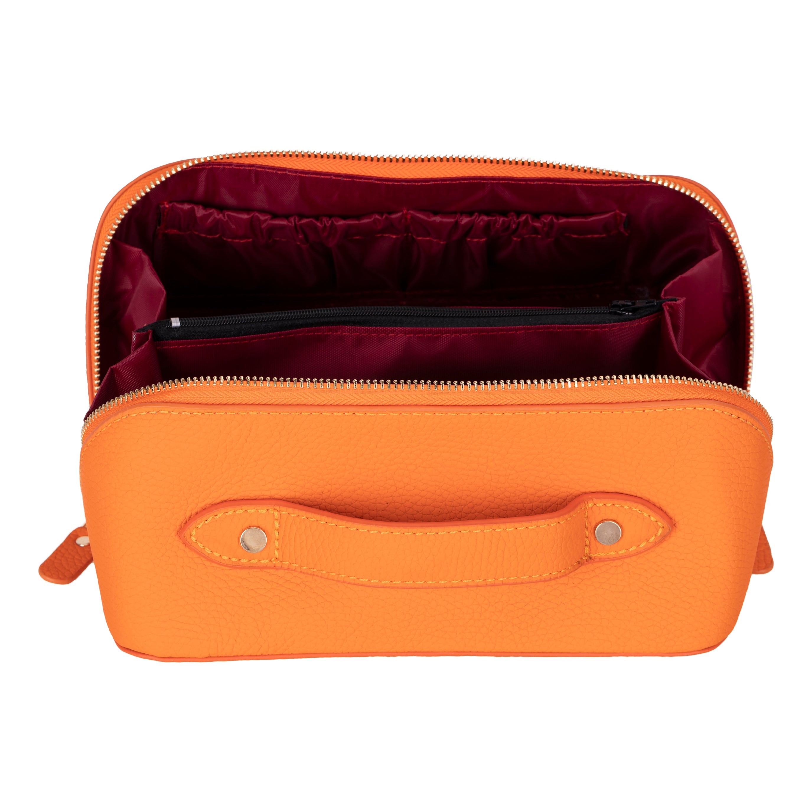 Soluno Leather Make up Bag