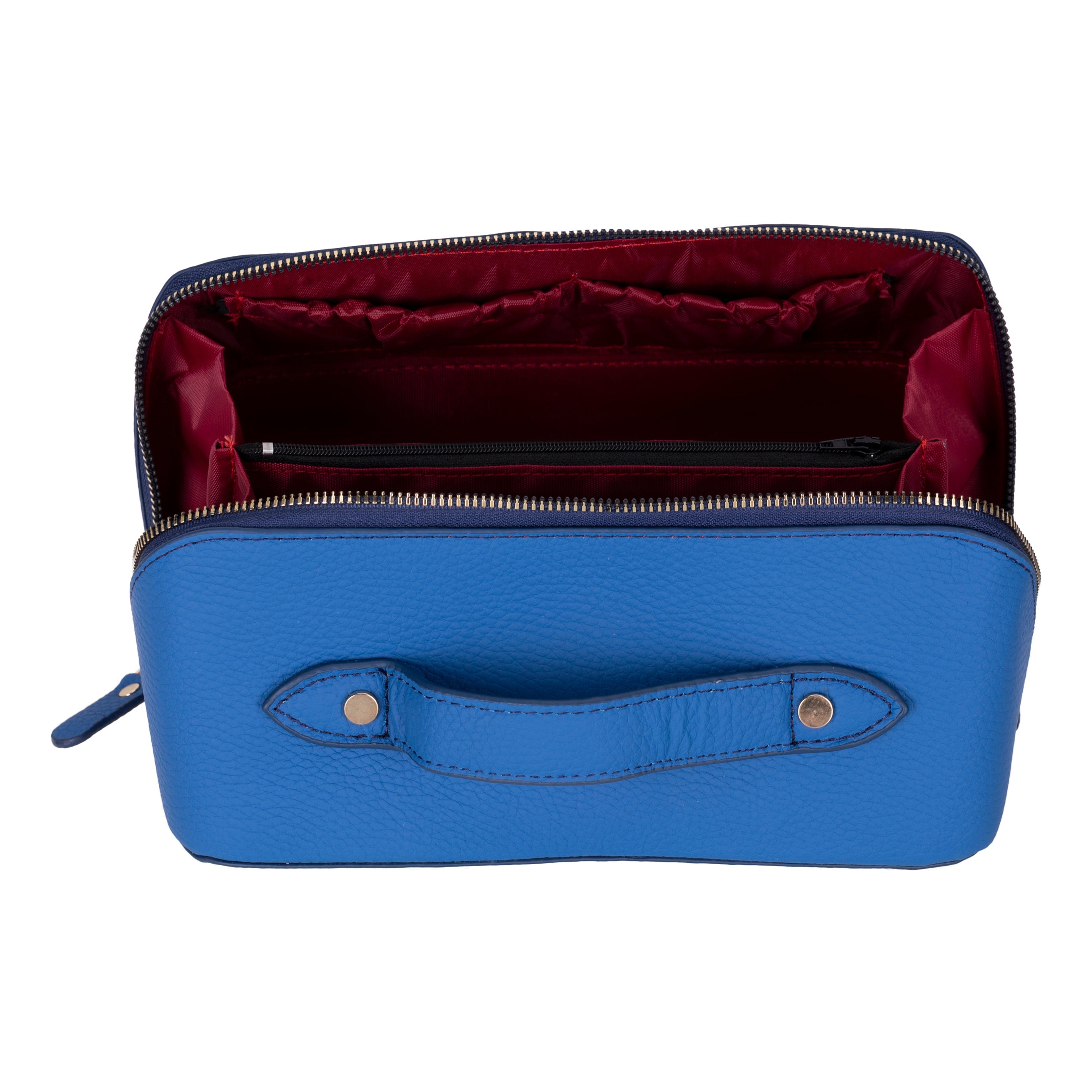 Soluno Leather Make up Bag