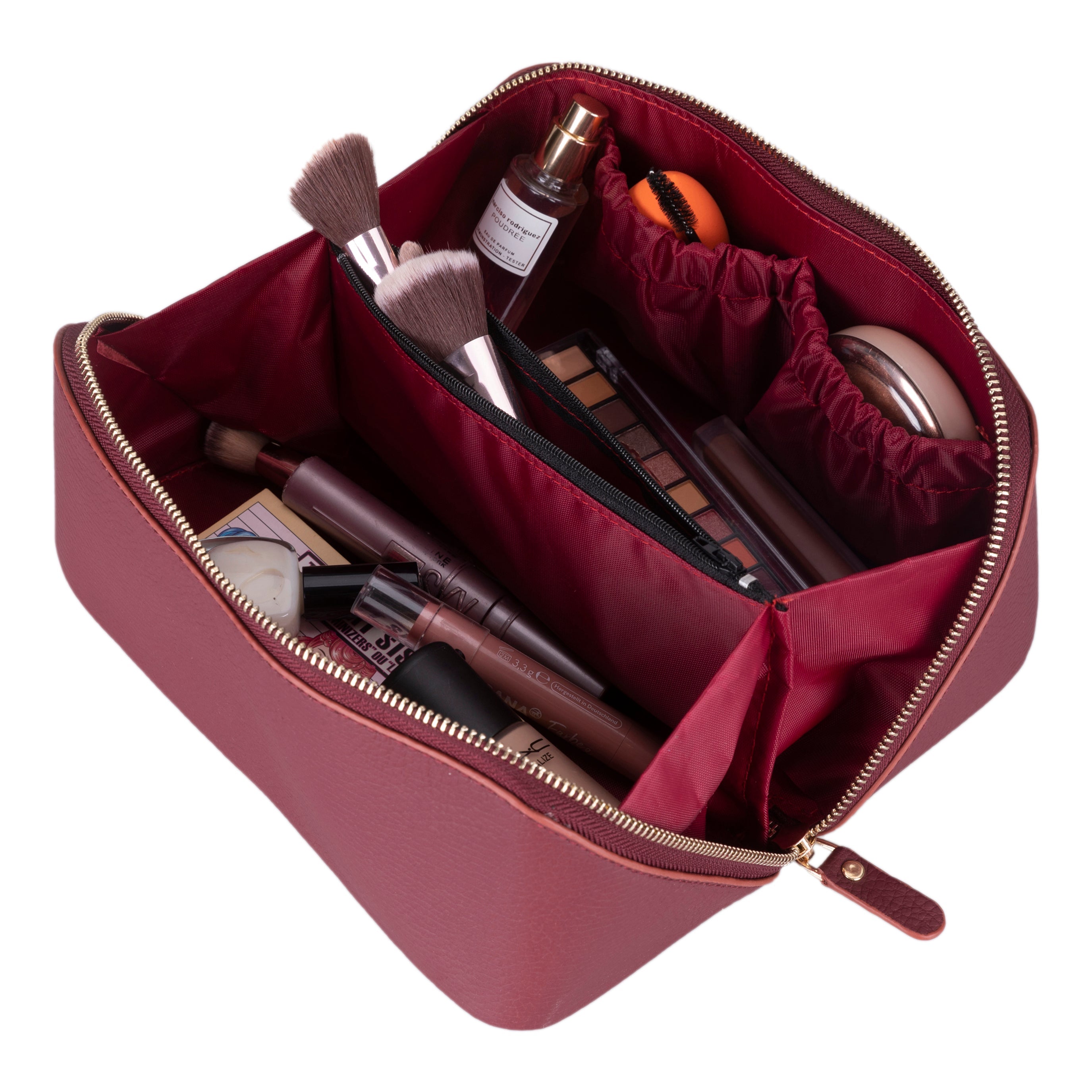 Soluno Leather Make up Bag