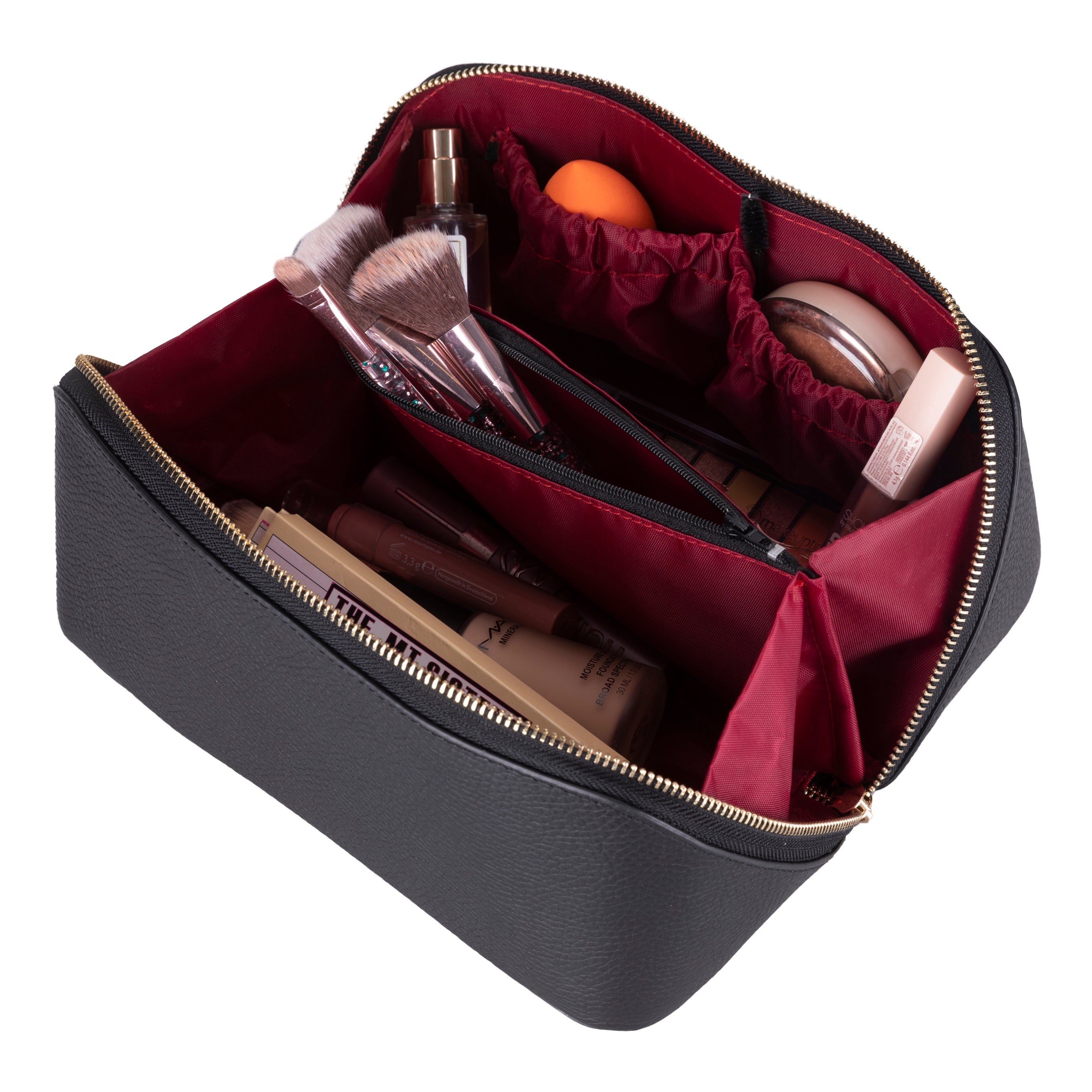 Soluno Leather Make up Bag