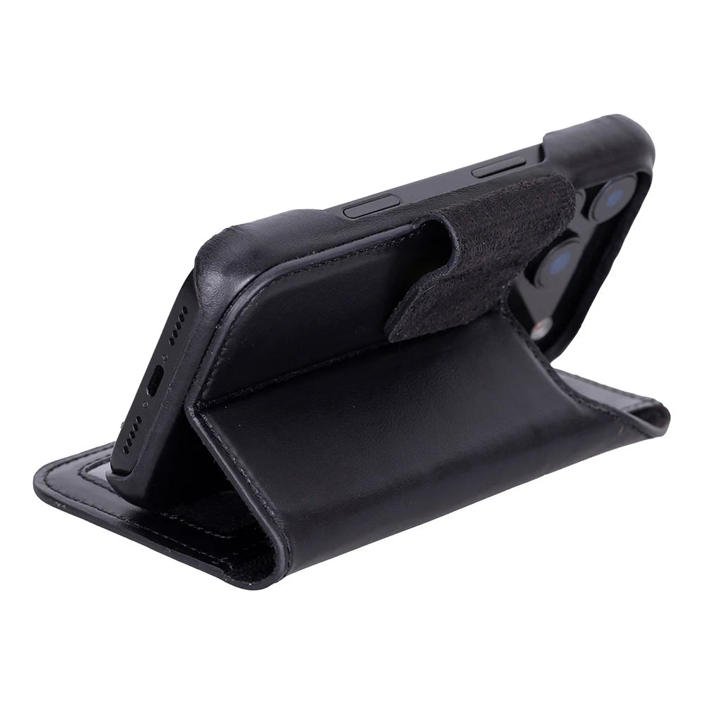 Elite Magic iPhone 17 Pro Detachable Leather Wallet Case