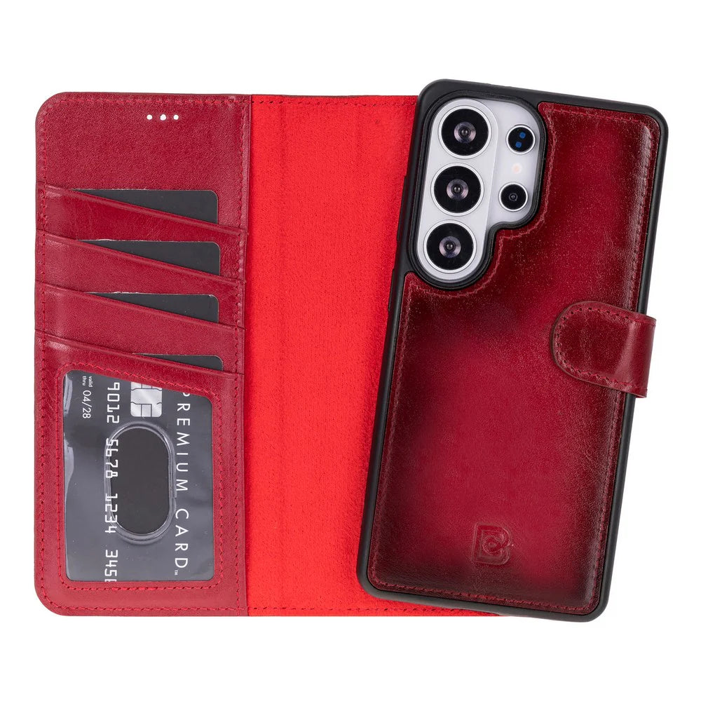 Magic Samsung Galaxy S26 Ultra Leather Detachable Wallet Case