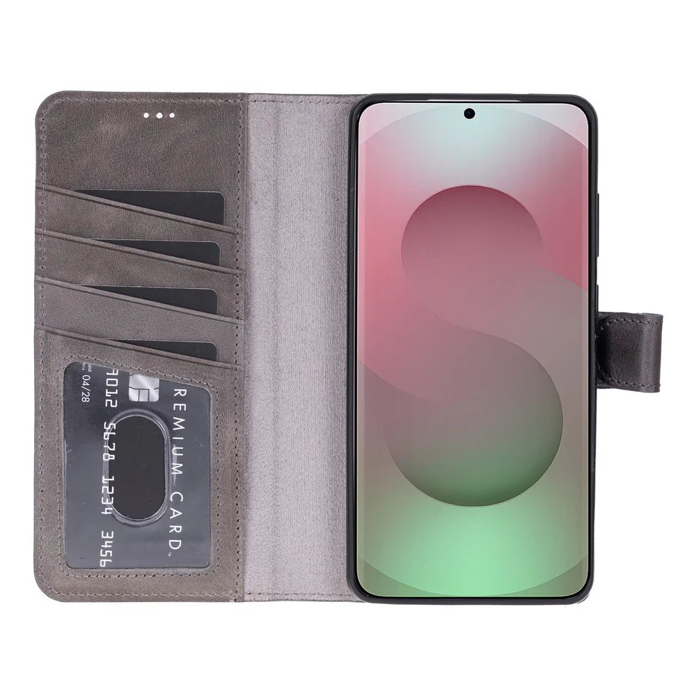 Magic Samsung Galaxy S26 Ultra Leather Detachable Wallet Case