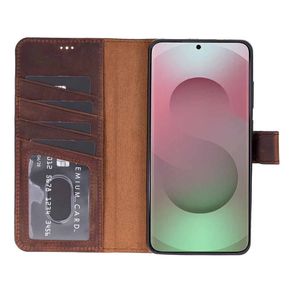 Magic Samsung Galaxy S26 Ultra Leather Detachable Wallet Case