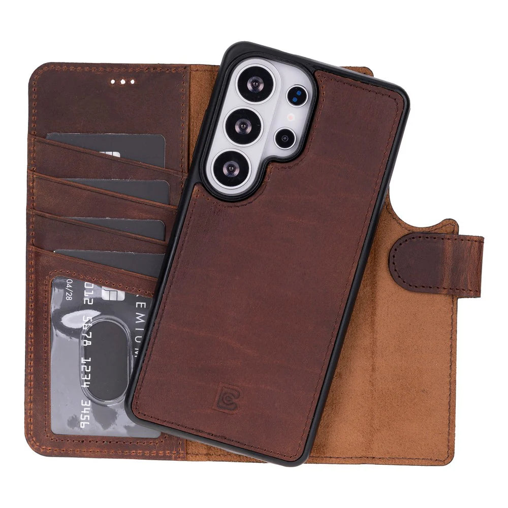 Magic Samsung Galaxy S26 Ultra Leather Detachable Wallet Case