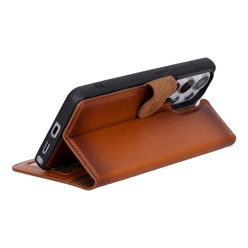 Magic Samsung Galaxy S26 Ultra Leather Detachable Wallet Case