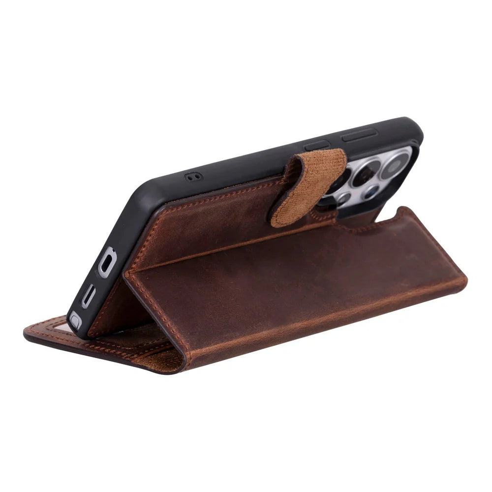 Magic Samsung Galaxy S26 Ultra Leather Detachable Wallet Case