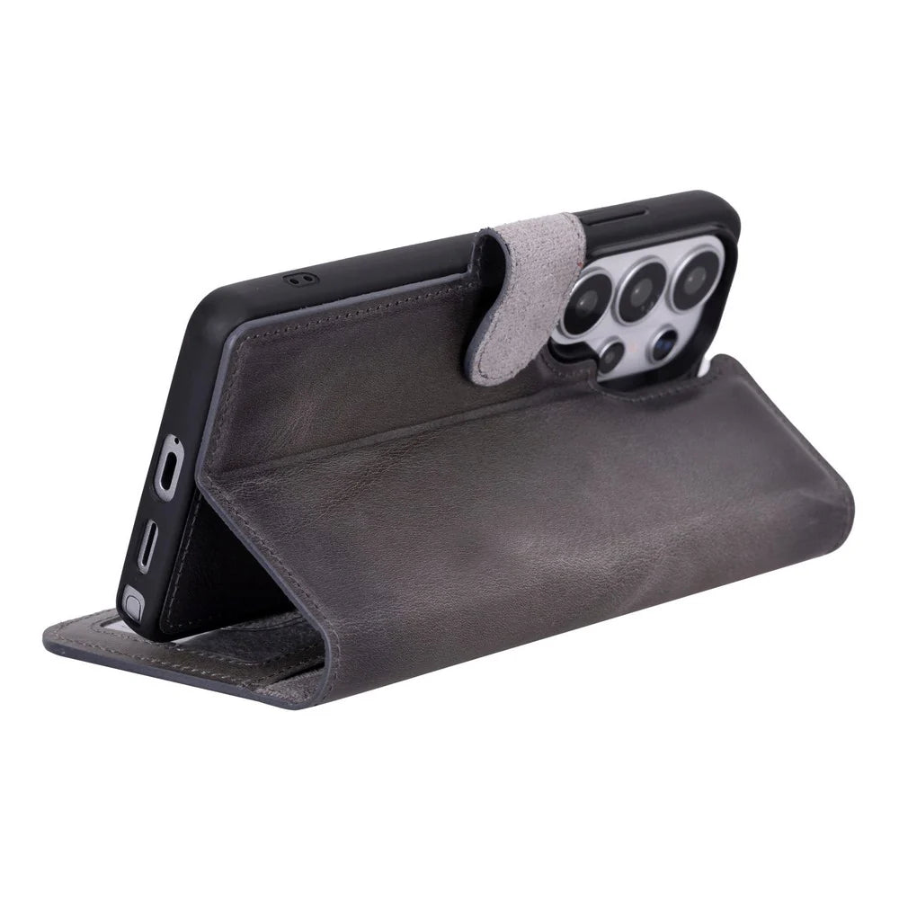 Magic Samsung Galaxy S26 Ultra Leather Detachable Wallet Case