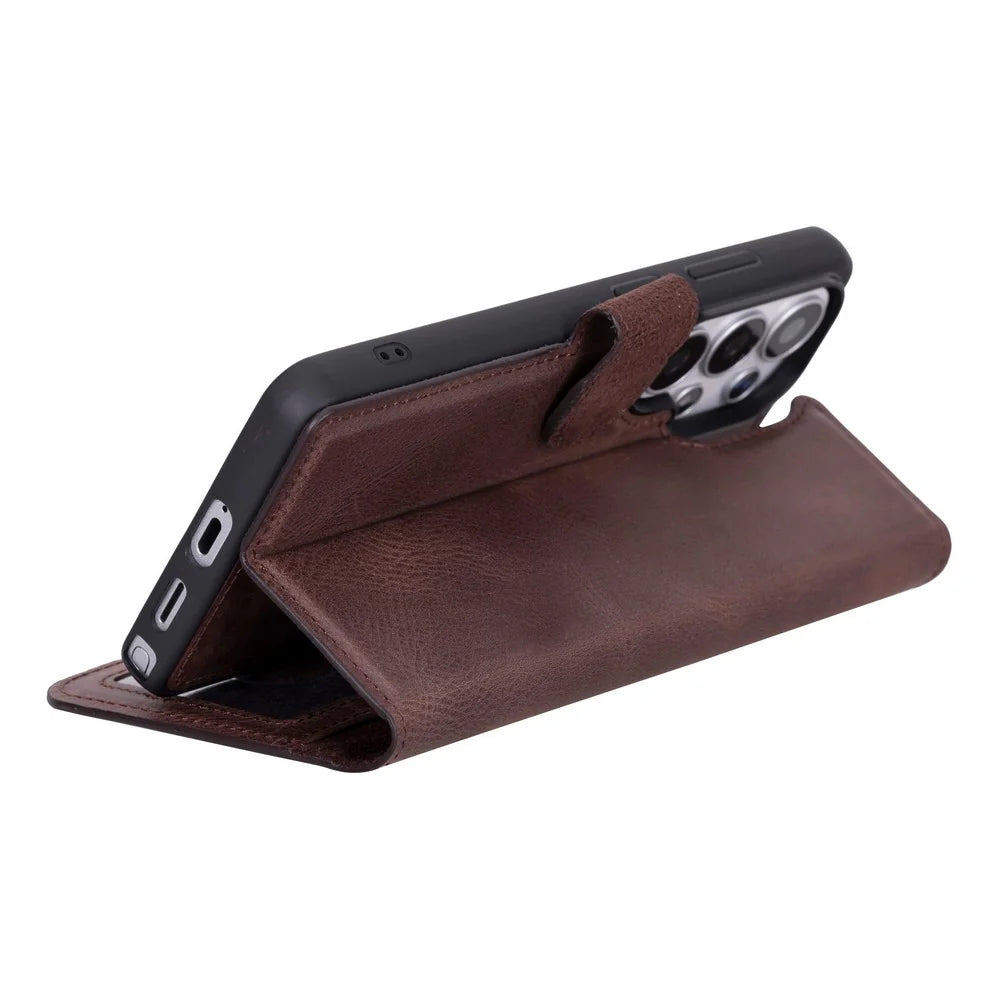 Magic Samsung Galaxy S26 Ultra Leather Detachable Wallet Case