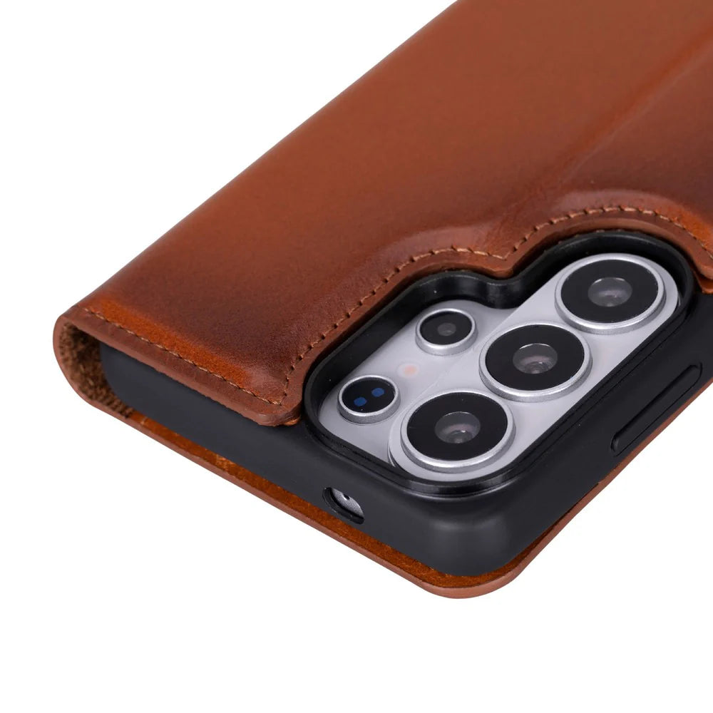 Magic Samsung Galaxy S26 Ultra Leather Detachable Wallet Case
