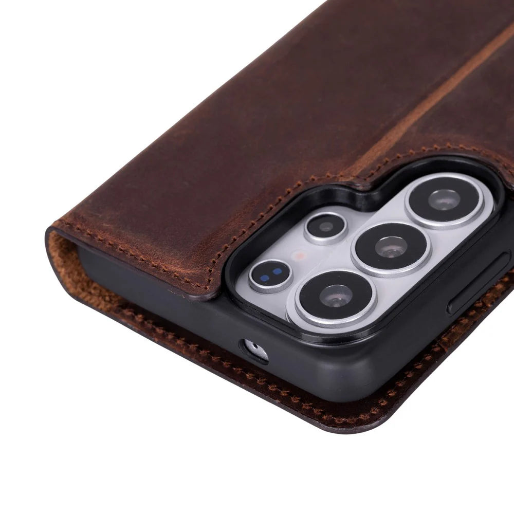 Magic Samsung Galaxy S26 Ultra Leather Detachable Wallet Case