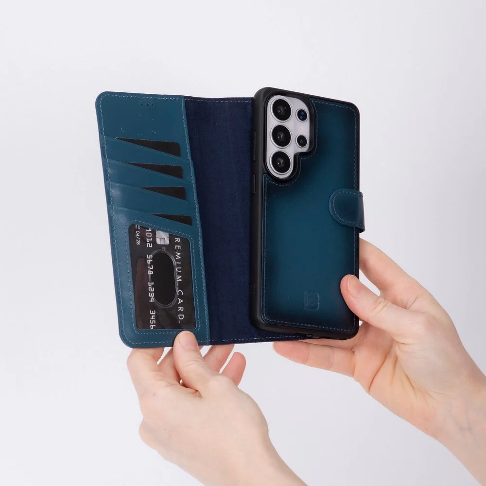 Magic Samsung Galaxy S26 Ultra Leather Detachable Wallet Case