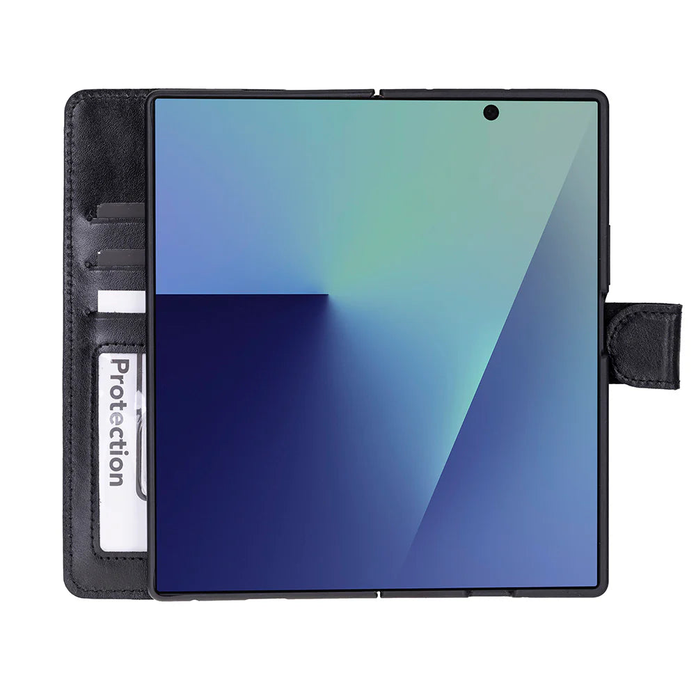 Wallet ID Leather Samsung Galaxy Z Fold 7 Folio Case