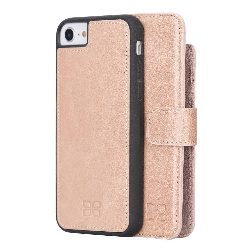 Apple iPhone 8 Series Detachable Leather Wallet Case - MW iPhone 8 / Pink Bouletta LTD