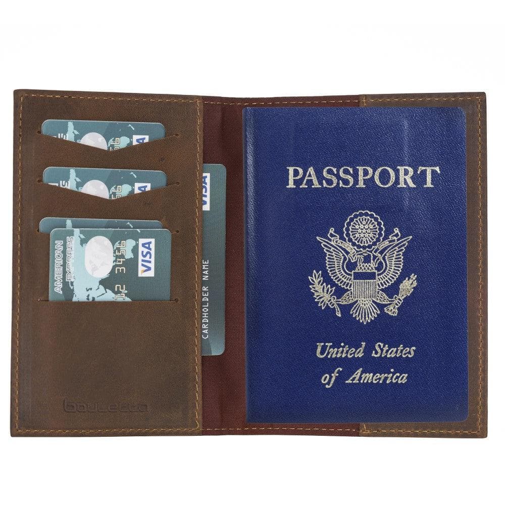 Arden Leather Passport Holder Brown Bouletta LTD