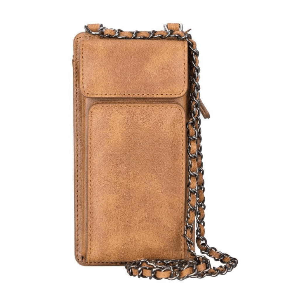 B2B - Avjin Crossbody Leather Bag Compatible with Phones up to 6.9" Bouletta B2B